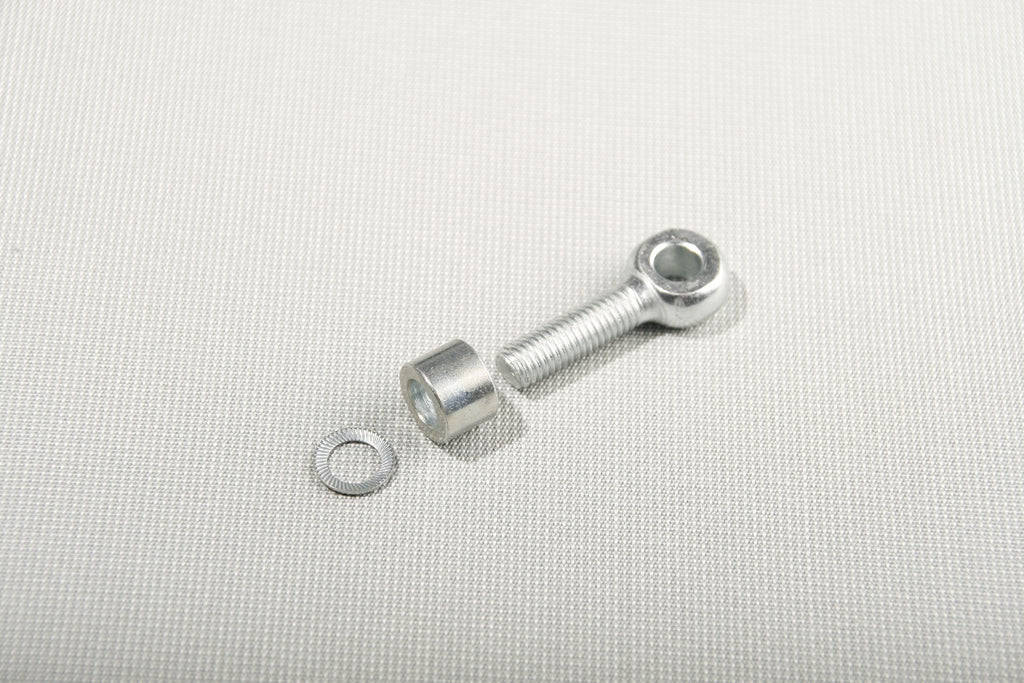 Eye bolt M10 x 45 mm, Spacer for eye bolt, Lock washer S.