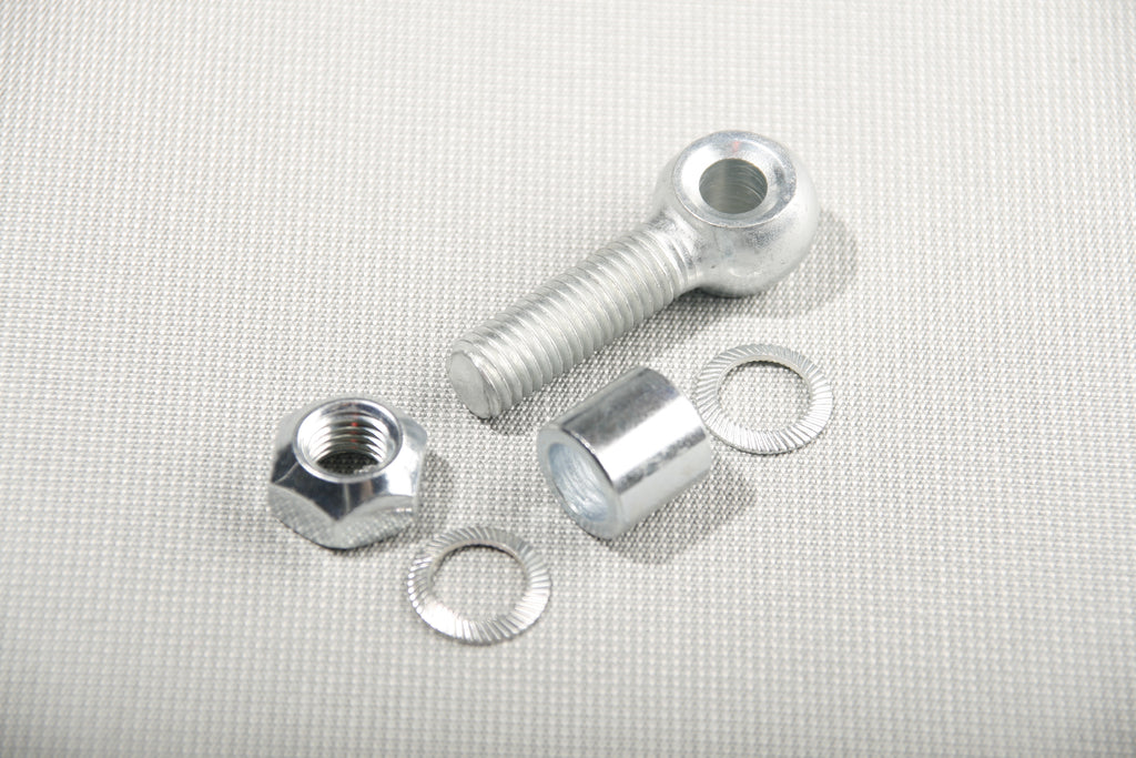 Eye bolt M10 x 40 mm, Hex nut, self-locking M10, Spacer for eye bolt, Lock washer S.