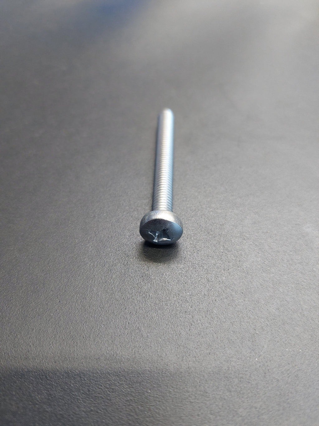 Flat-head screw with Z cross recess, stainless steel A2, M6 x 50 mm.