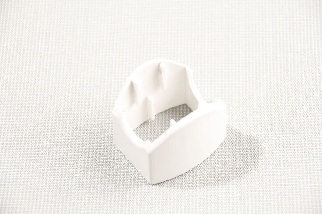 Protective cap, for bolt with head on support strut, for frame in RAL 9010, plastic, colour white, (since approx. 2010), 36 x 47 mm, length 48 mm, for ALBATROS.