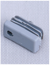 Cover plug on for spoke ending, with drill hole for canopy hook, colour in grey, (till approx. 2011), fits for aluminium teleskopic shaft, fits for spoke profile 50 x 25 mm, fits for ALBATROS.