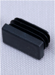 Cover plug on for spoke ending, with drill hole for canopy hook, colour in black, (till approx. 2011), fits for aluminium teleskopic shaft, fits for spoke profile 50 x 25 mm, fits for ALBATROS.