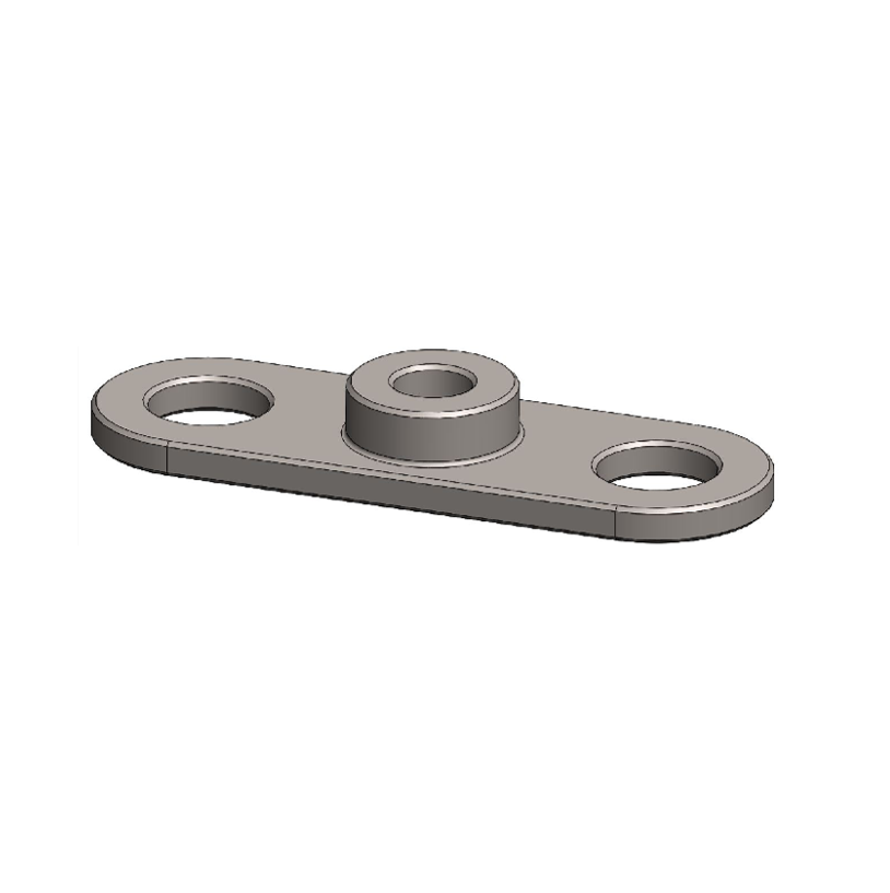 Repair plate for top cap fixation, thread M10 is made centrically, fixation with existing hexagon socked head screw; made of aluminium, fits for ALBATROS.