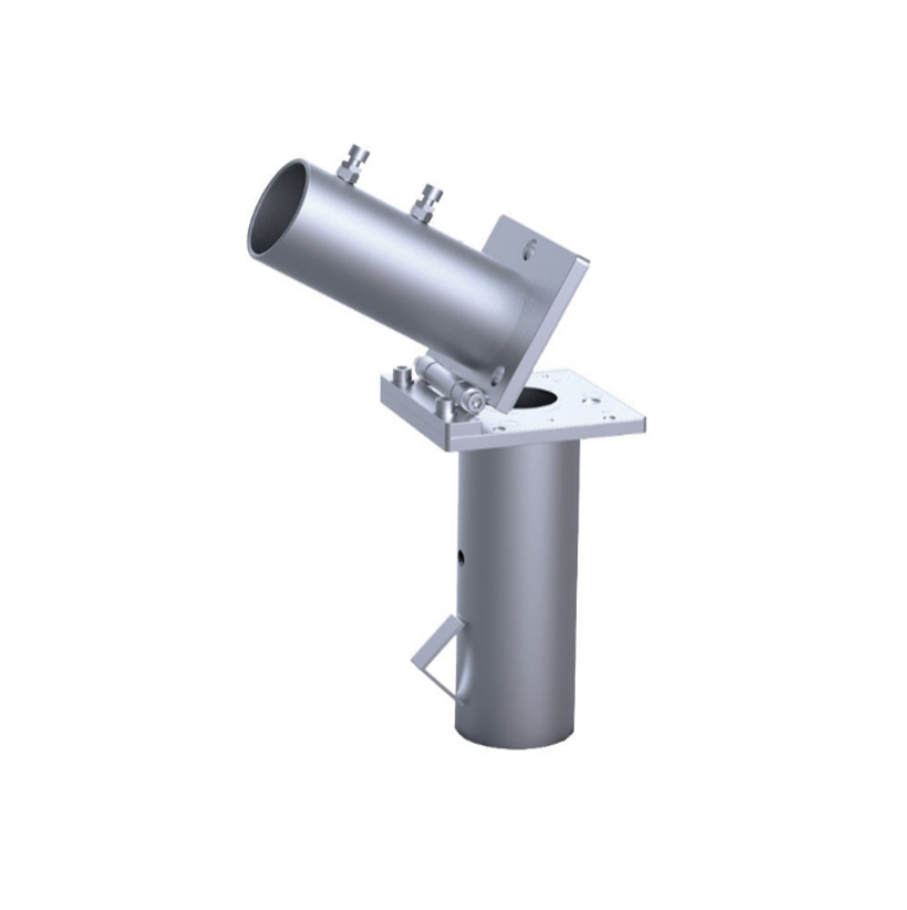 Anchor tube SCHATTELLO, with placement hinge, screw-off upper part, 2-part, galvanised, incl. top plate for winter protection, incl. installation instructions, also online at https://may.ag/SZ150_en.pdf